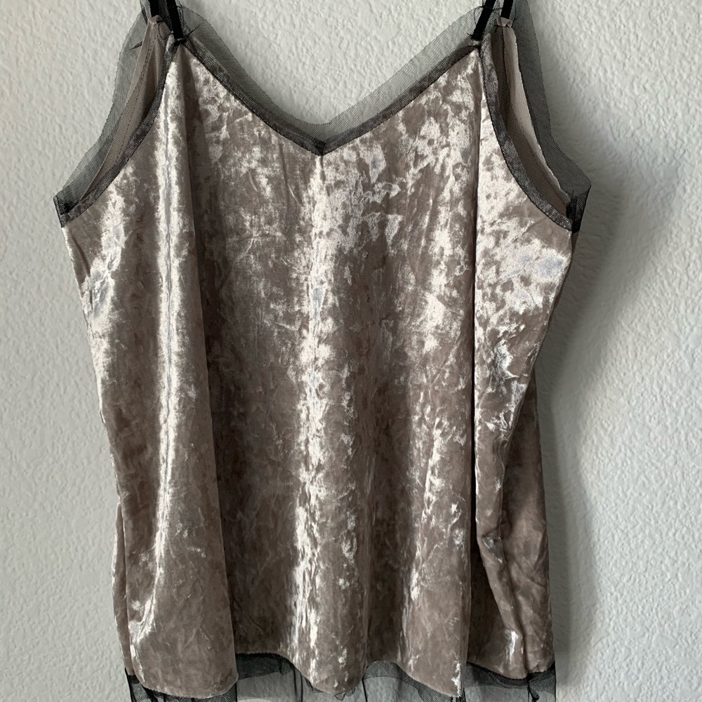 **TANK B** ....Velvet and lace tank!!